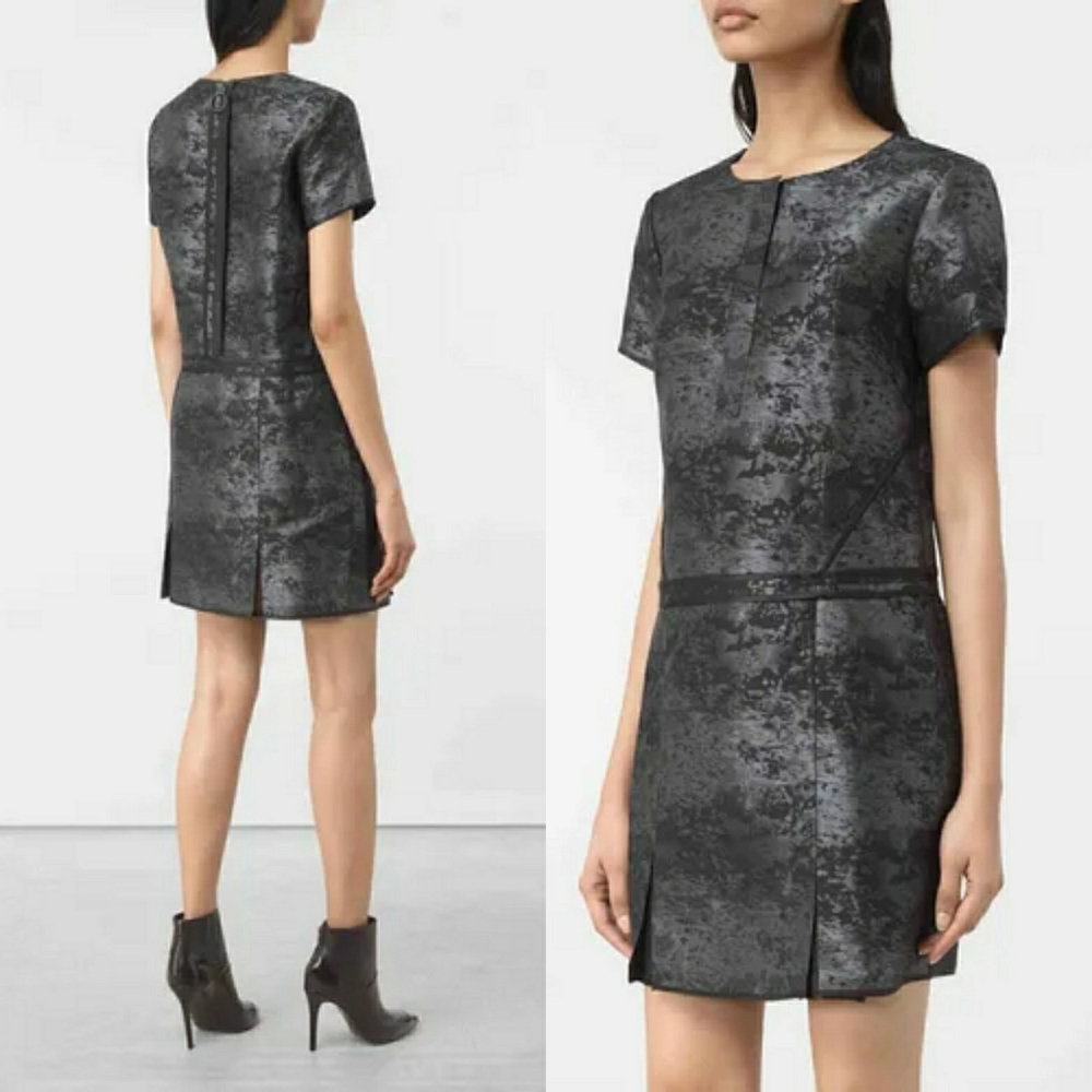 All Saints jacquard print dress